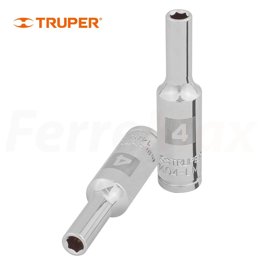 TRUPER DADO HEXAGONAL 4mm EJE 1/4(6)