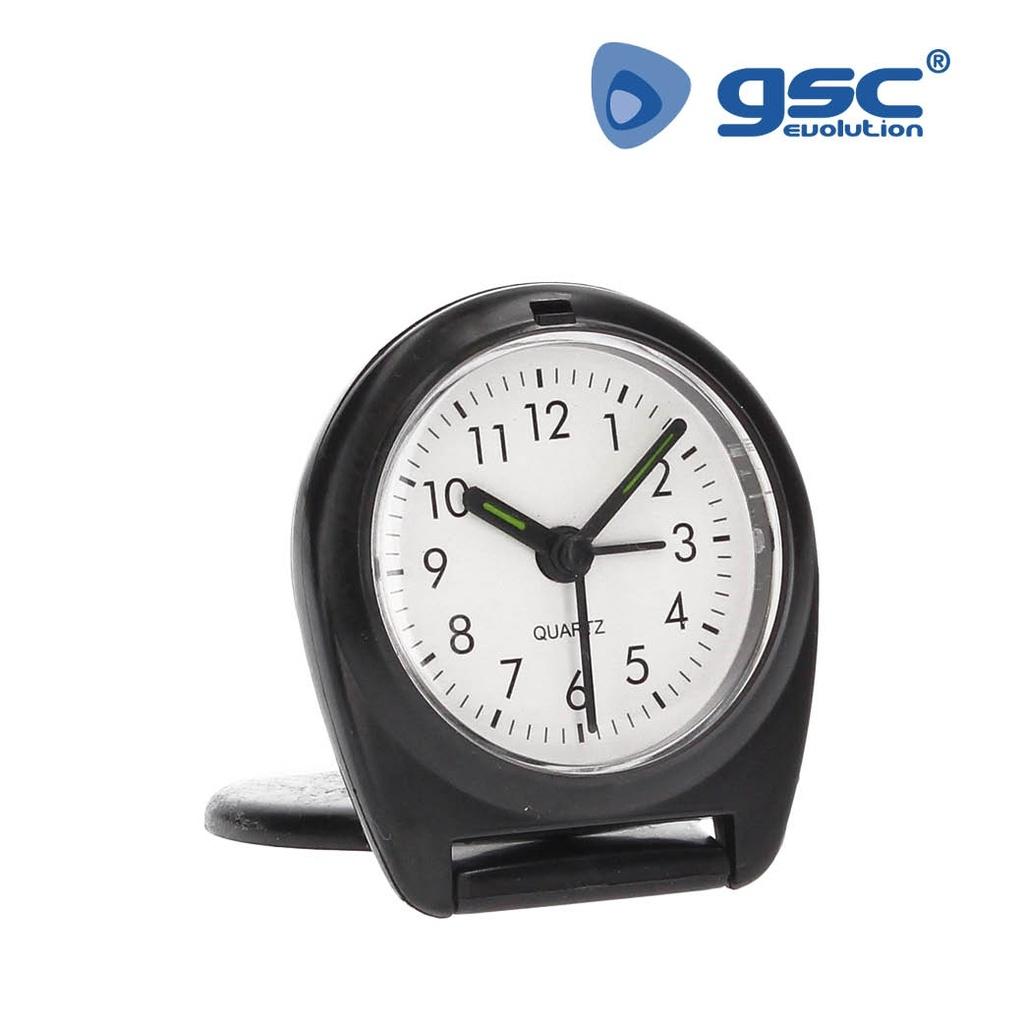 GSC RELOJ DESPERTADOR ANALOGICO SOBREMESA NEGRO (6)