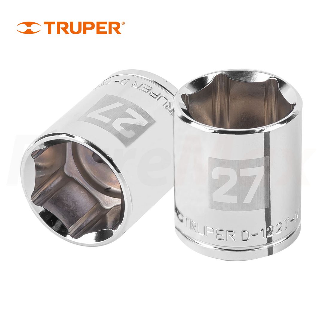 TRUPER DADO LARGO HEXAGONAL 27mm EJE 1/2(6)