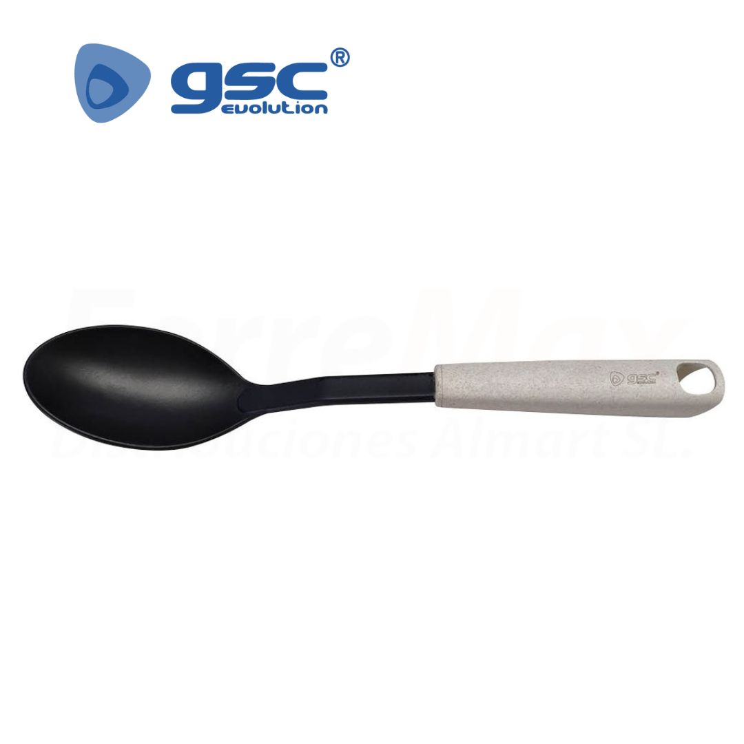 GSC CUCHARA NYLON BLANCO/NEGRO(12)