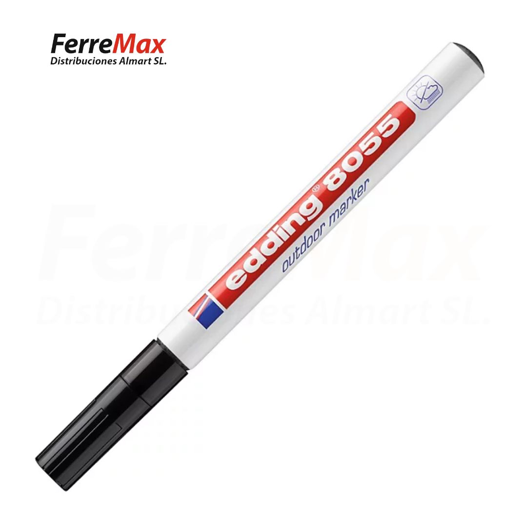 EDDING ROTULADOR EXTERIOR MÚLTIPLES SUPERFICIES NEGRO (5)
