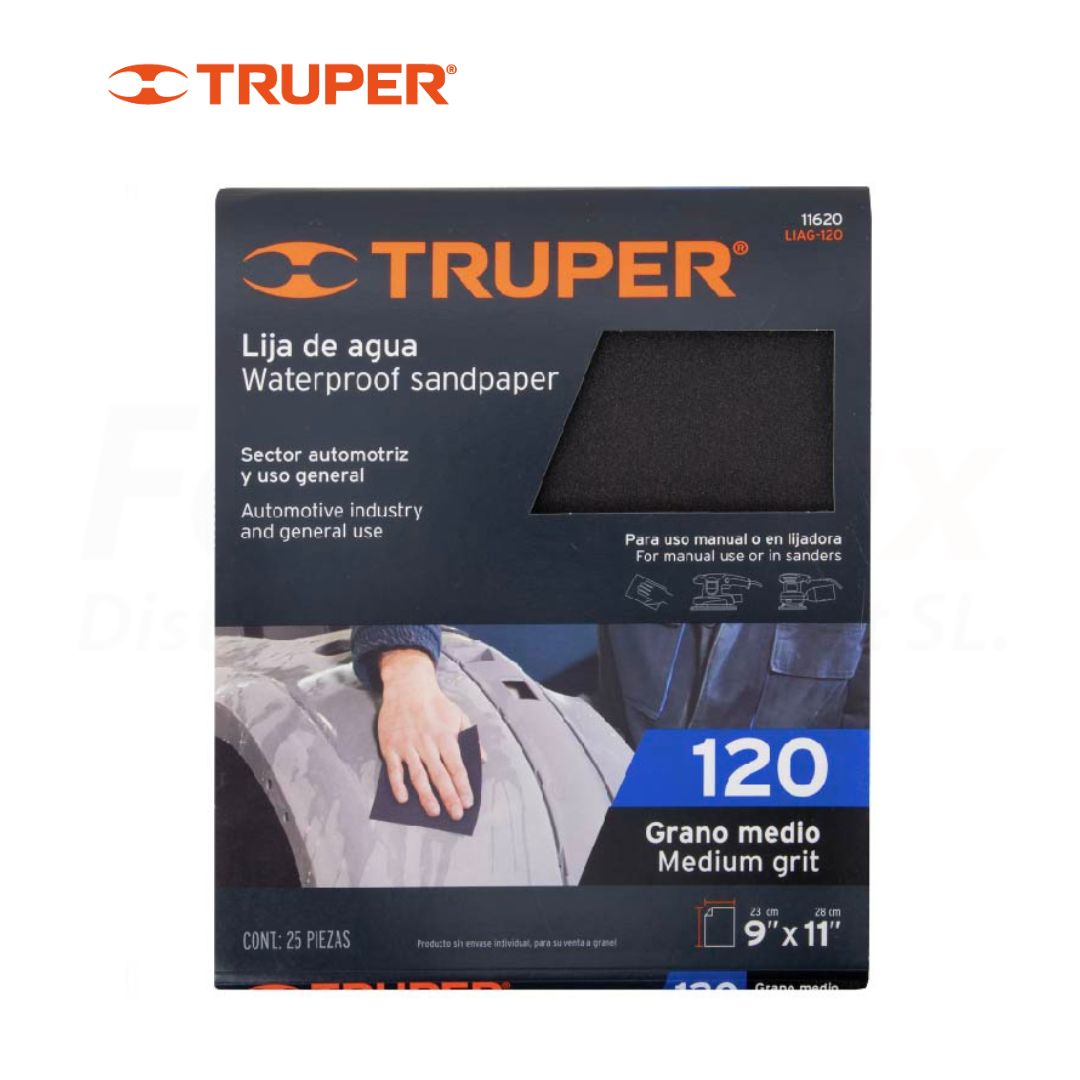 TRUPER LIJA AGUA GRANO