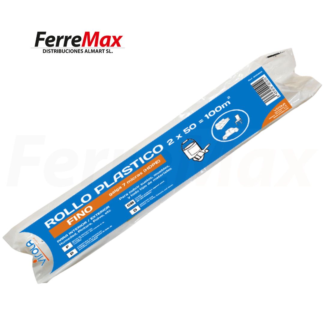 PLASTICO CUBRETODO TRANSPARENTE 2mX50M GALGA 7micras(6)NET