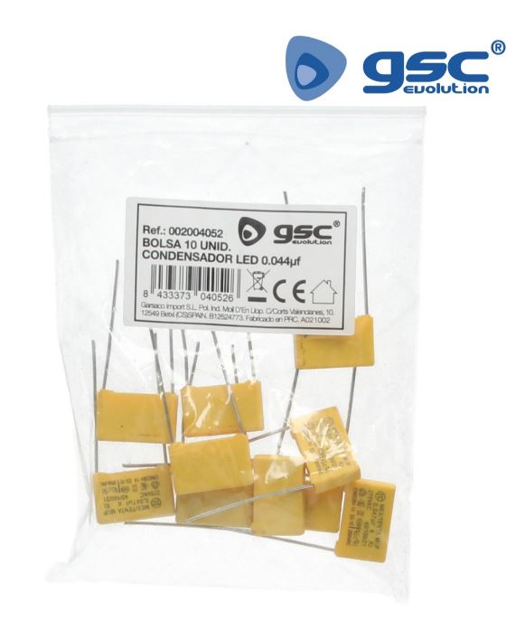 GSC CONDENSADOR LED 0.044Uf X 10 PIEZAS (2)