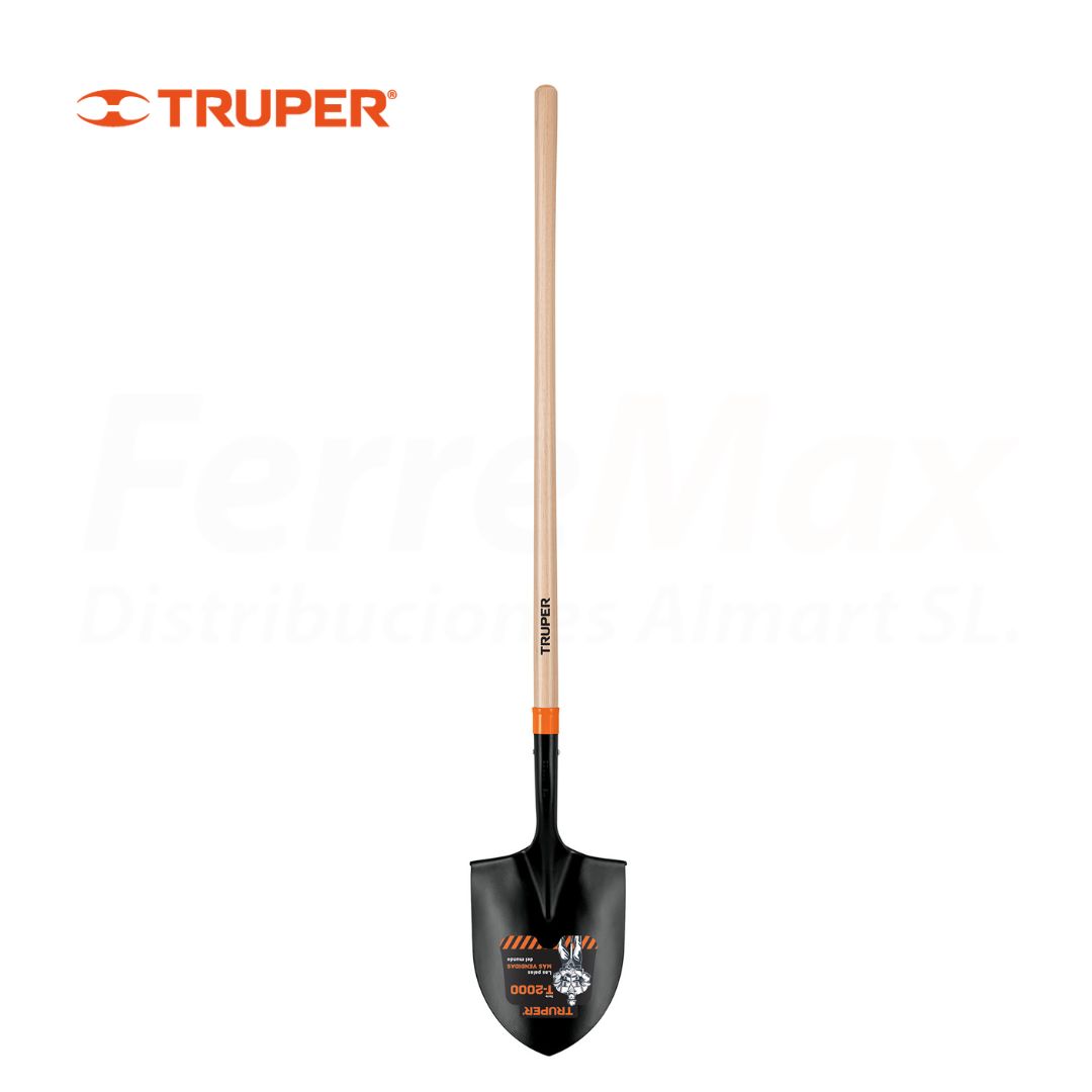 TRUPER PALA PUNTA MANGO LARGO MADERA 1.45mts(3)