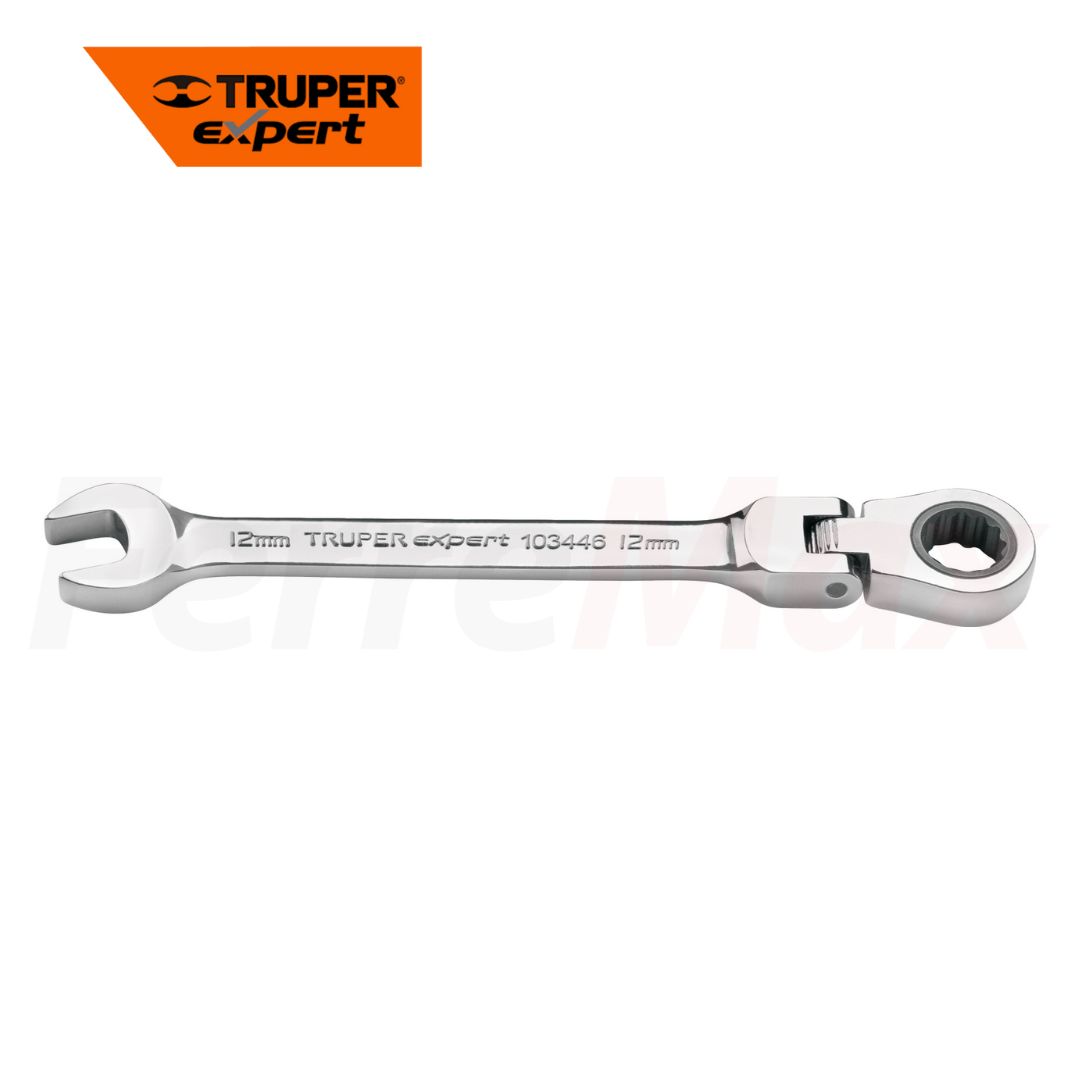 TRUPER EXPERT LLAVE COMBINADA CARRACA 12mm ARTICULADA(3)