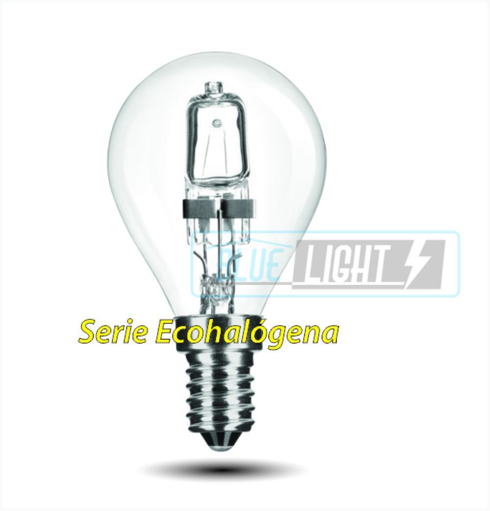 BLUEL.BOMBILLA ECOHALOG.ESFERI.E14-42W=60W