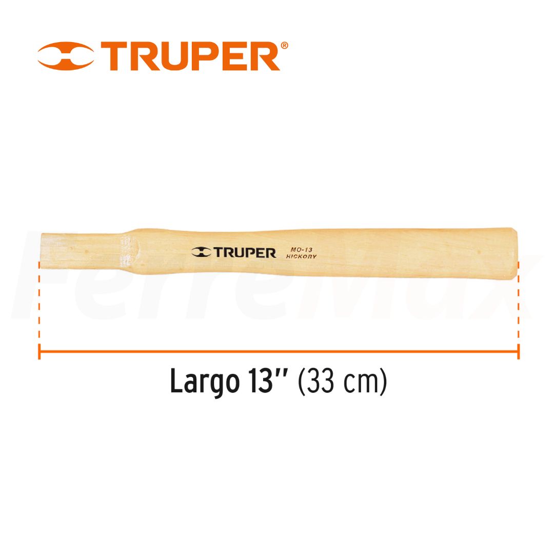 TRUPER MANGO MADERA REPUESTO P/MARTILLO PULIDO 33cm