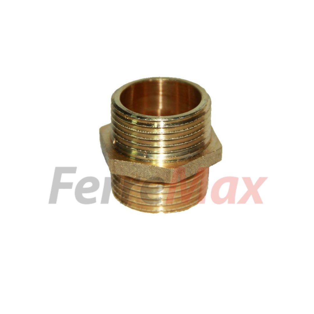 RACOR MACHON DOBLE 3/8x3/8 LATON(25)(NET)