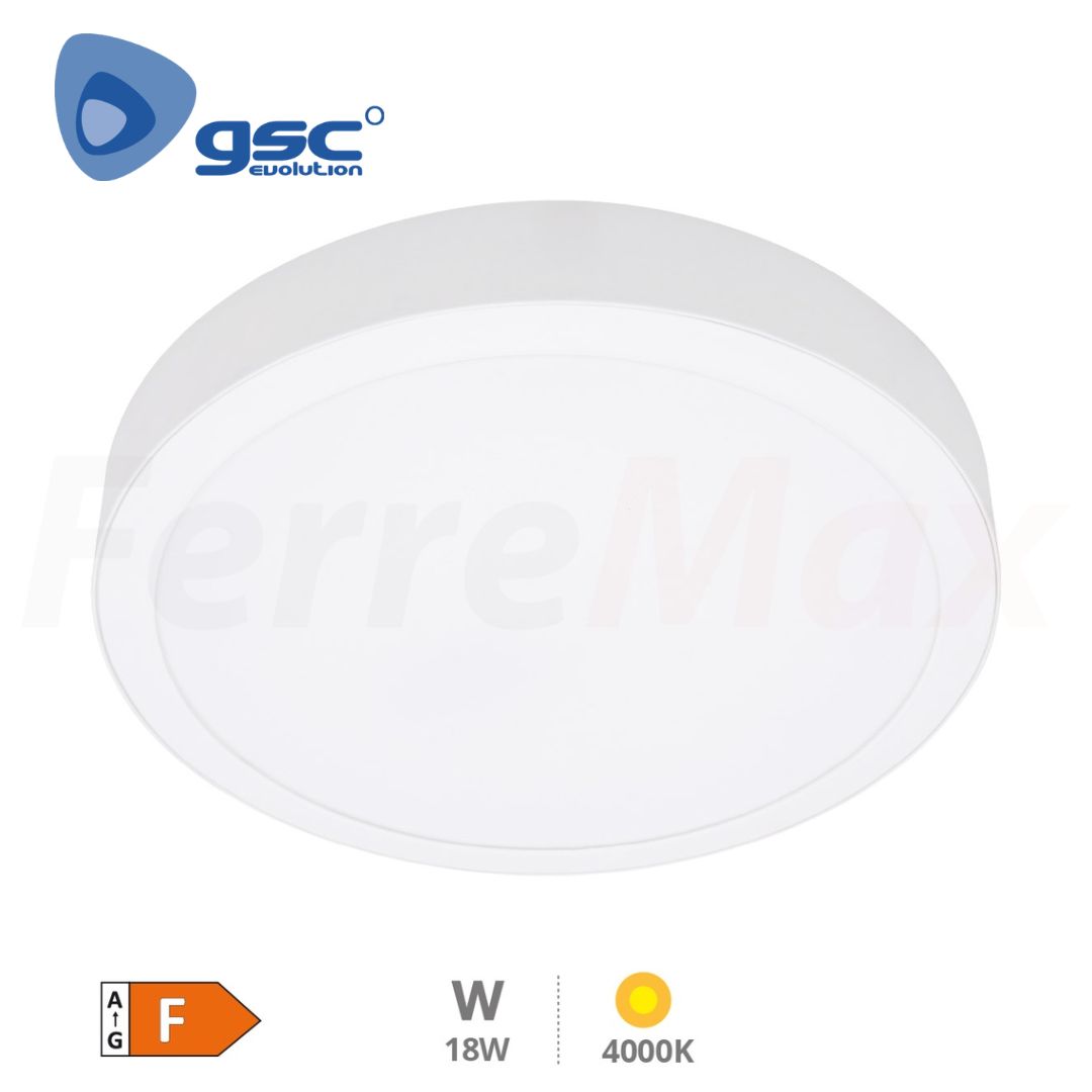 GSC DOWNLIGHT SUPERFICIE LED REDONDO 18W 4000K BLANCO BOGUR (6)