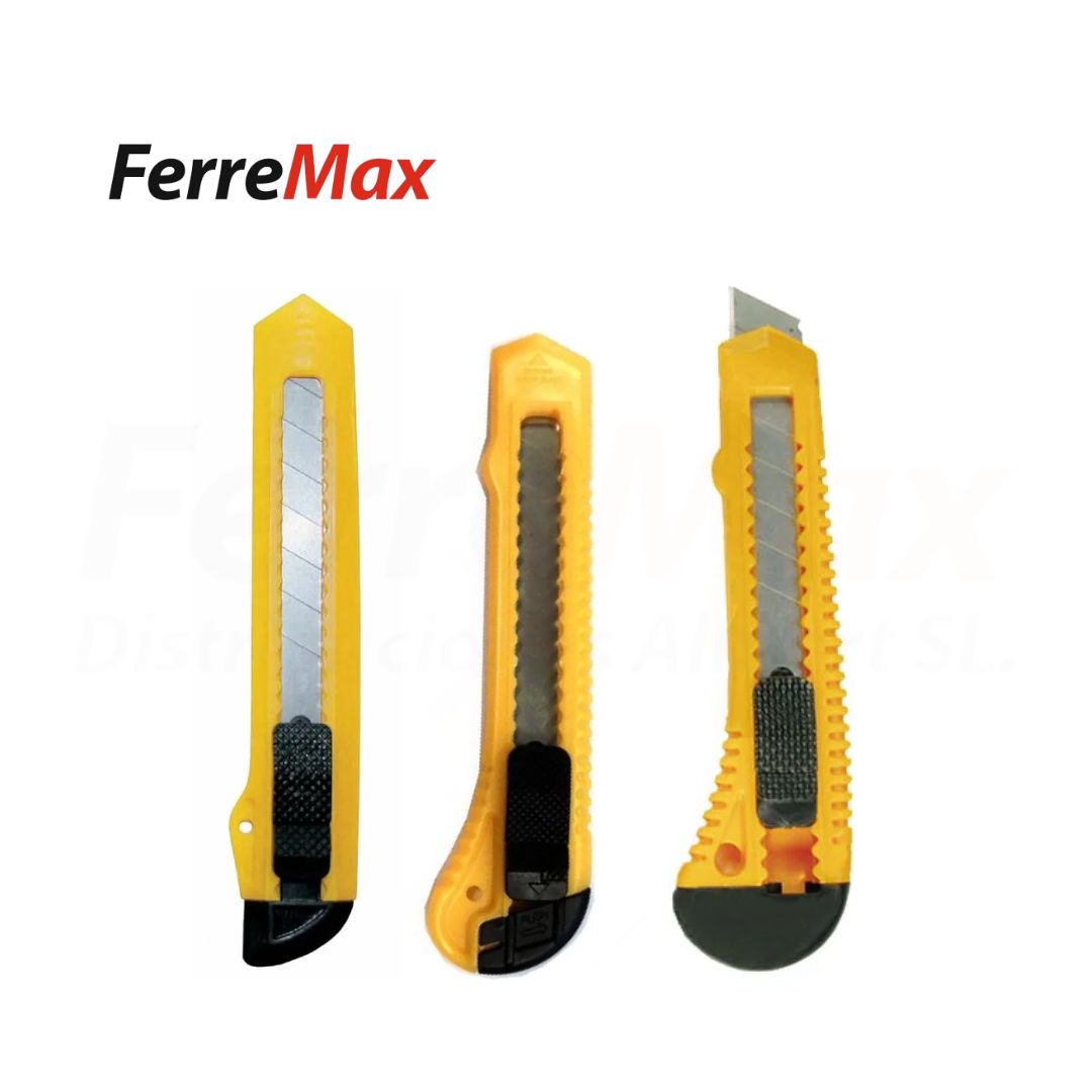 GORDY JUEGO 3 CUTTER 18mm BRICO AMARILLO(12)NET