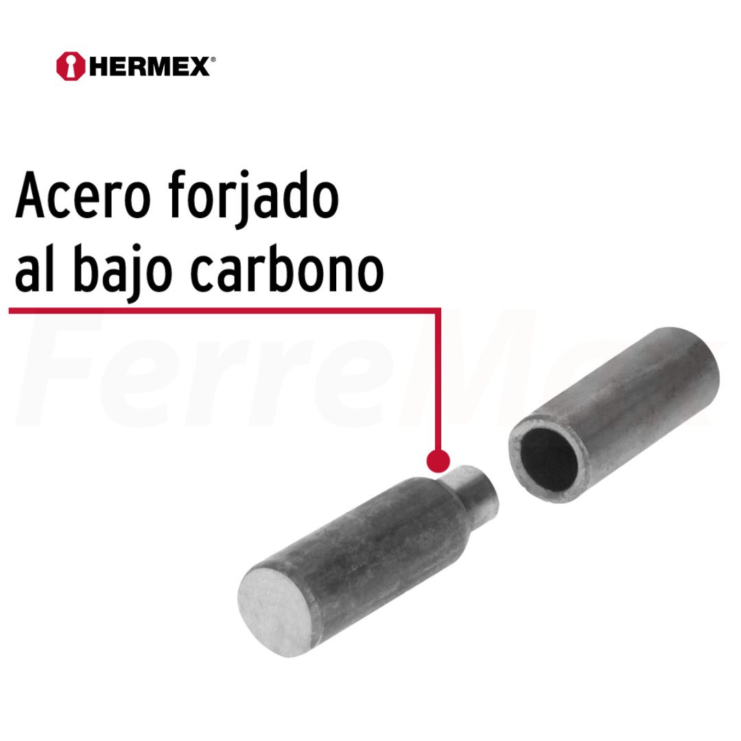 HERMEX BISAGRA TUBULAR PARA SOLDAR