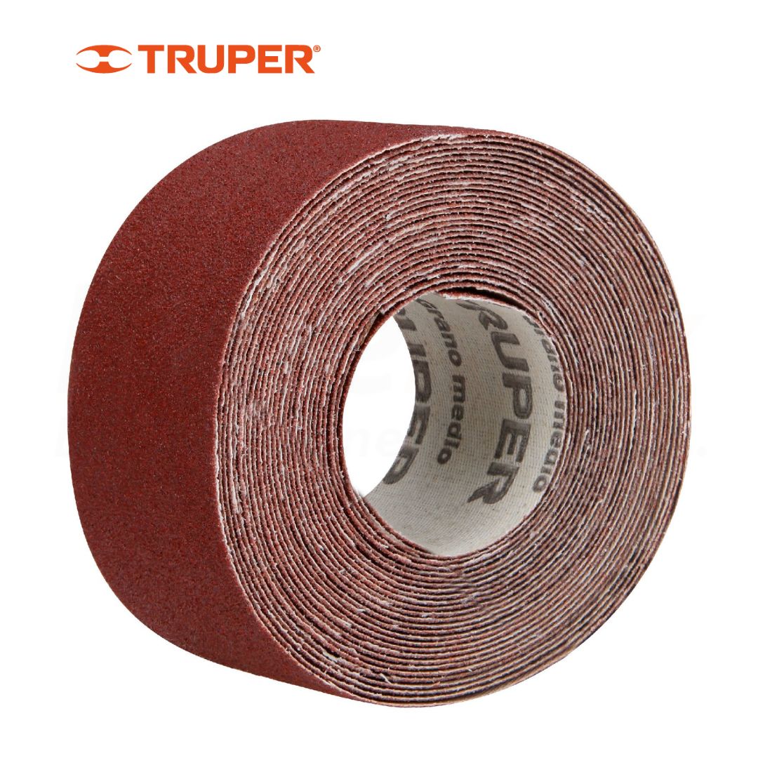 TRUPER ROLLO LIJA 38mmX5MTS-GRANO