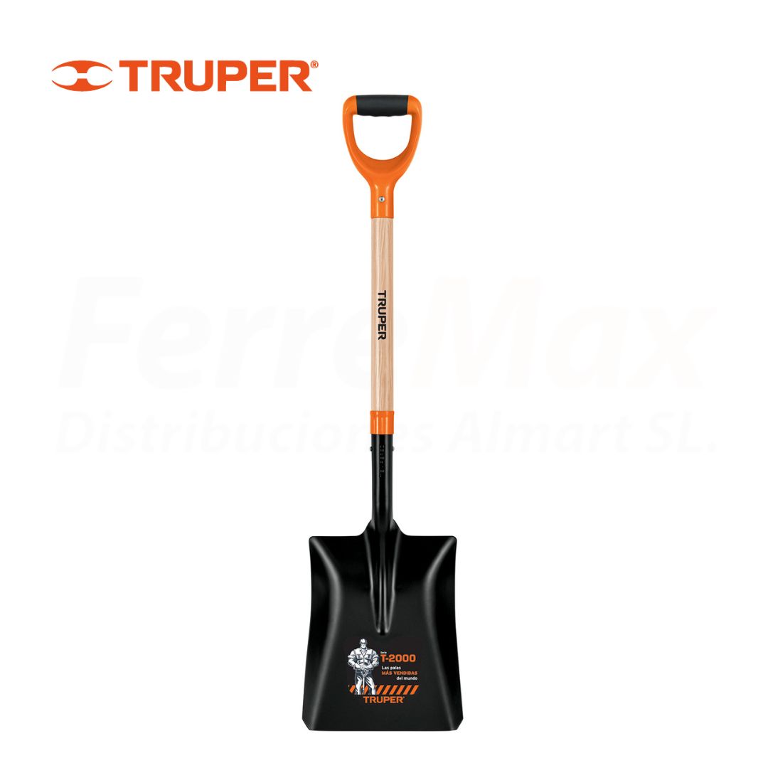 TRUPER PALA CUADRADA TIPO ESPAÑOL MADERA(3)