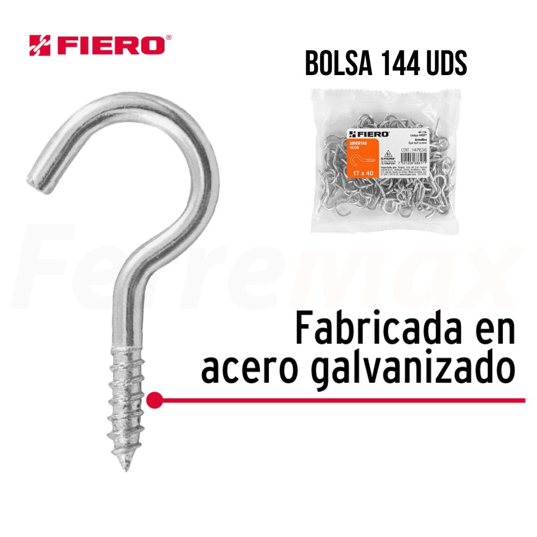FIERO HEMBRILLA ABIERTA ROSCADA