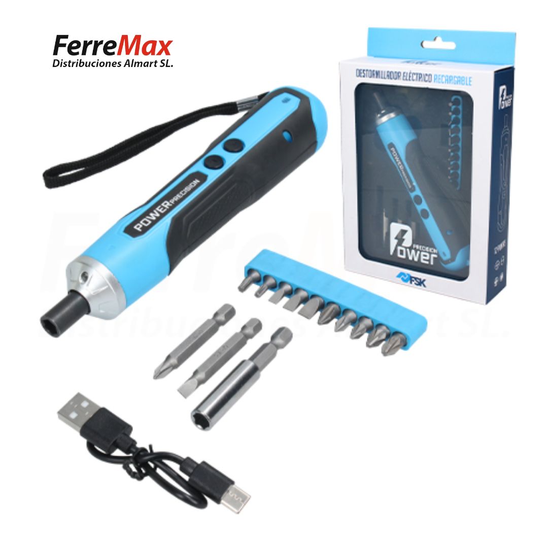 FSK DESTORNILLADOR RECARGABLE USB-12pcs(6)